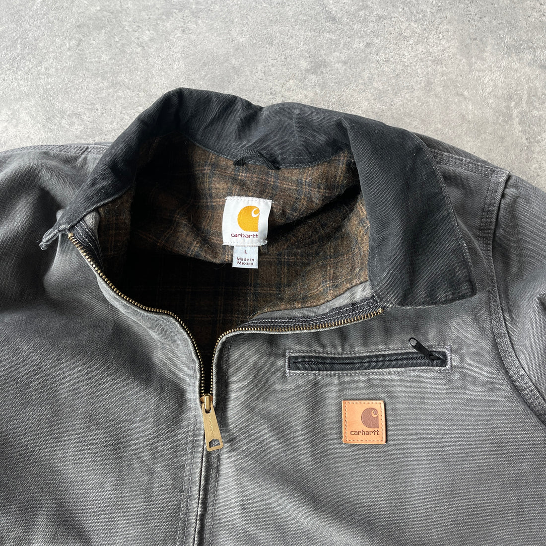 Carhartt 2014 J97 heavyweight blanket lined Detroit jacket (L)