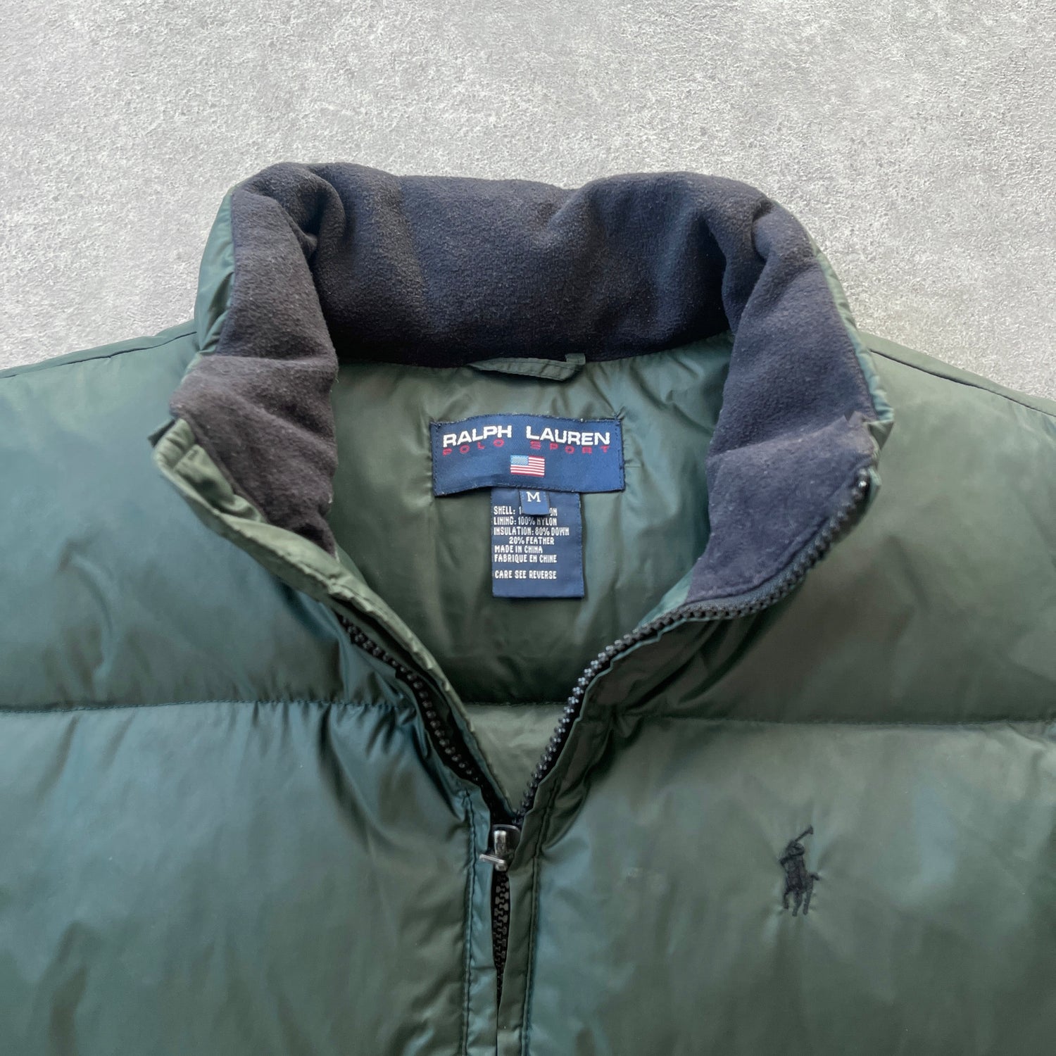 Polo Sport Ralph Lauren 1990s heavyweight down fill puffer gilet (S)