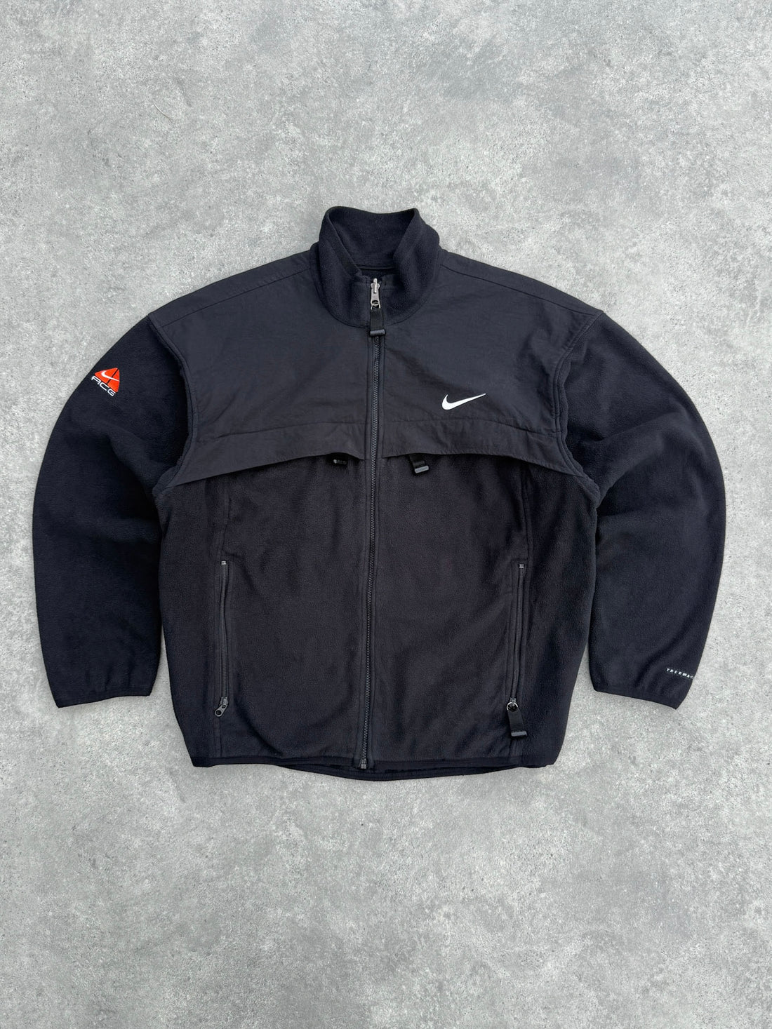 nike acg 1998 polartec heavyweight fleece jacket (l)