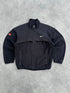 nike acg 1998 polartec fleece jacket in black orange, front view
