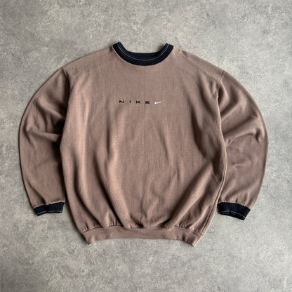 Nike 1990s heavyweight embroidered sweatshirt (XL)