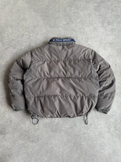 polo sport ralph lauren 1990s fleece lined puffer jacket, back view