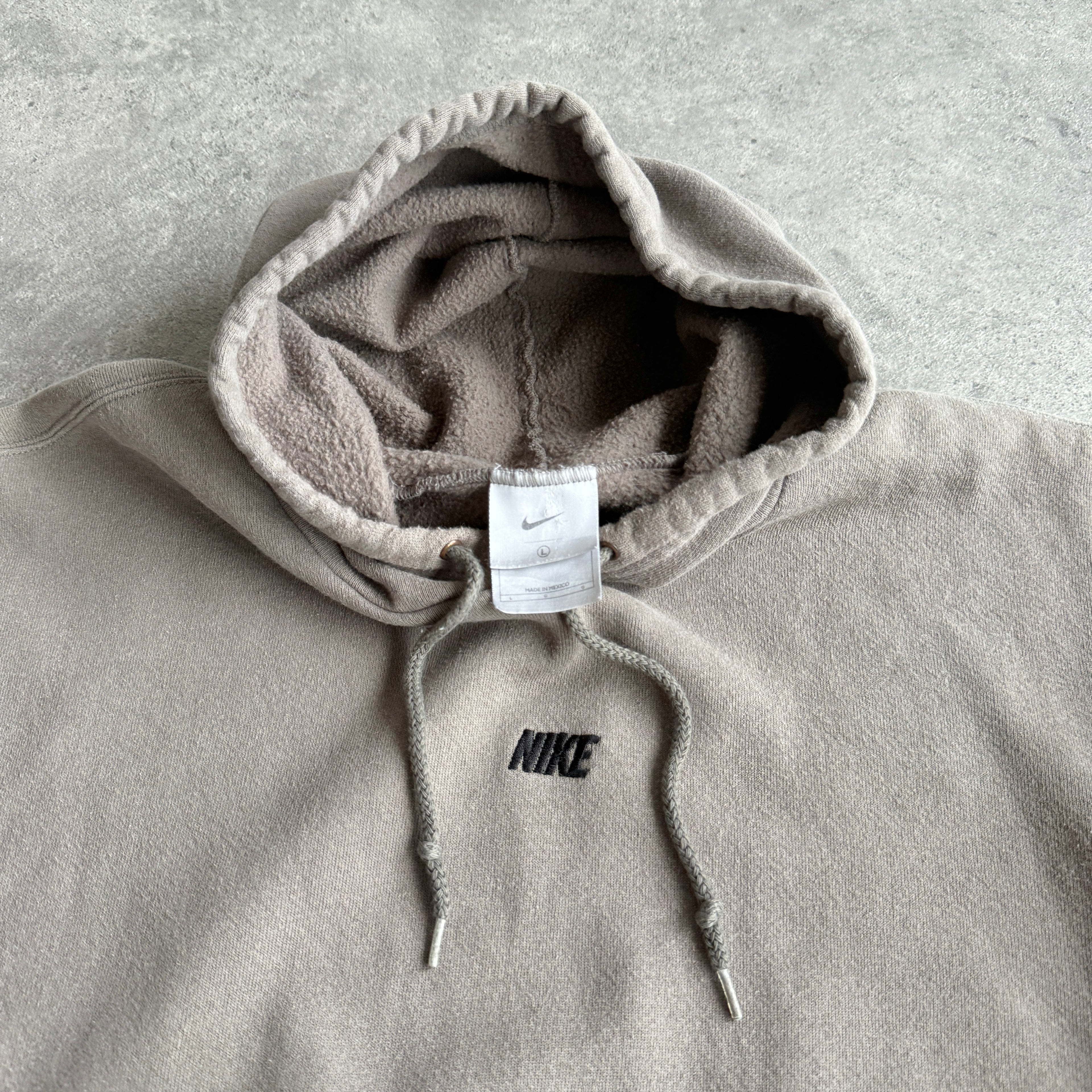 Nike RARE 2003 heavyweight embroidered spellout hoodie (L)