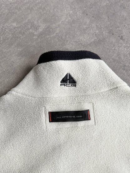nike acg 1998 technical fleece vest jacket, swoosh logo detail