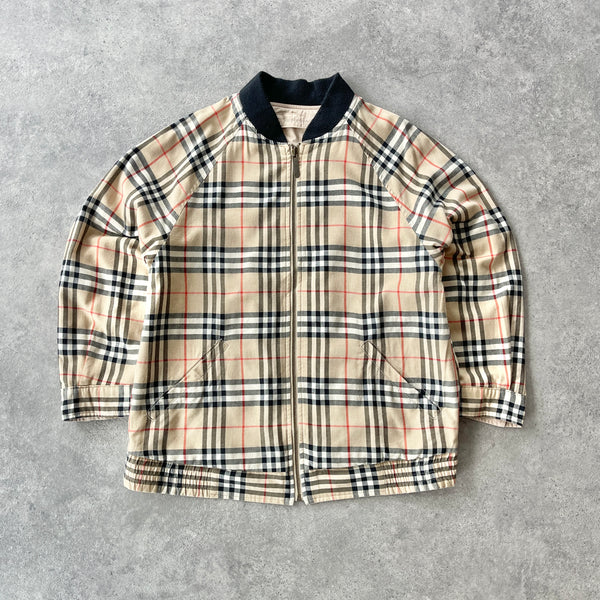 Burberry’s 1990s reversible nova check bomber jacket (S)