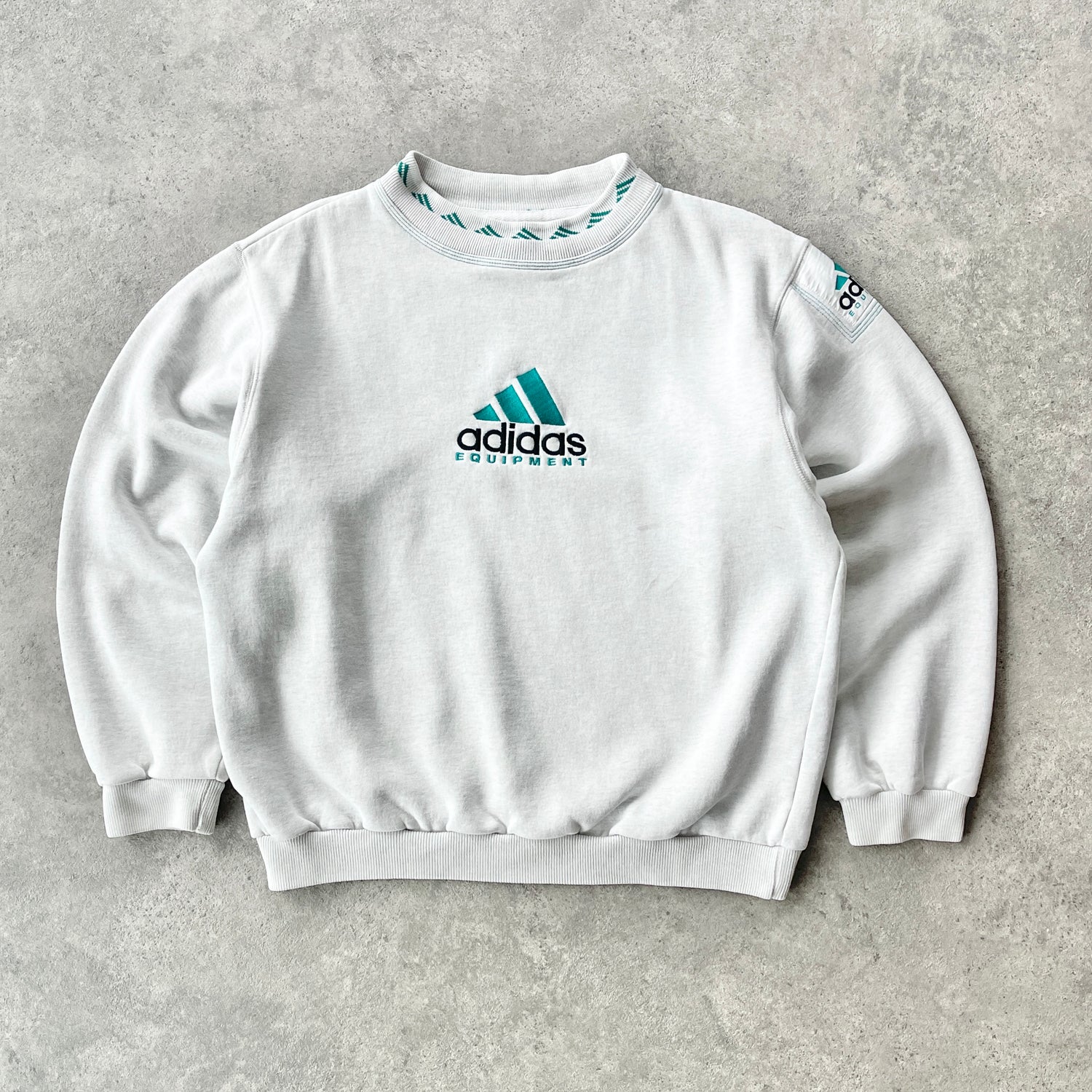 Adidas Equipment 1990s heavyweight embroidered sweatshirt (M)