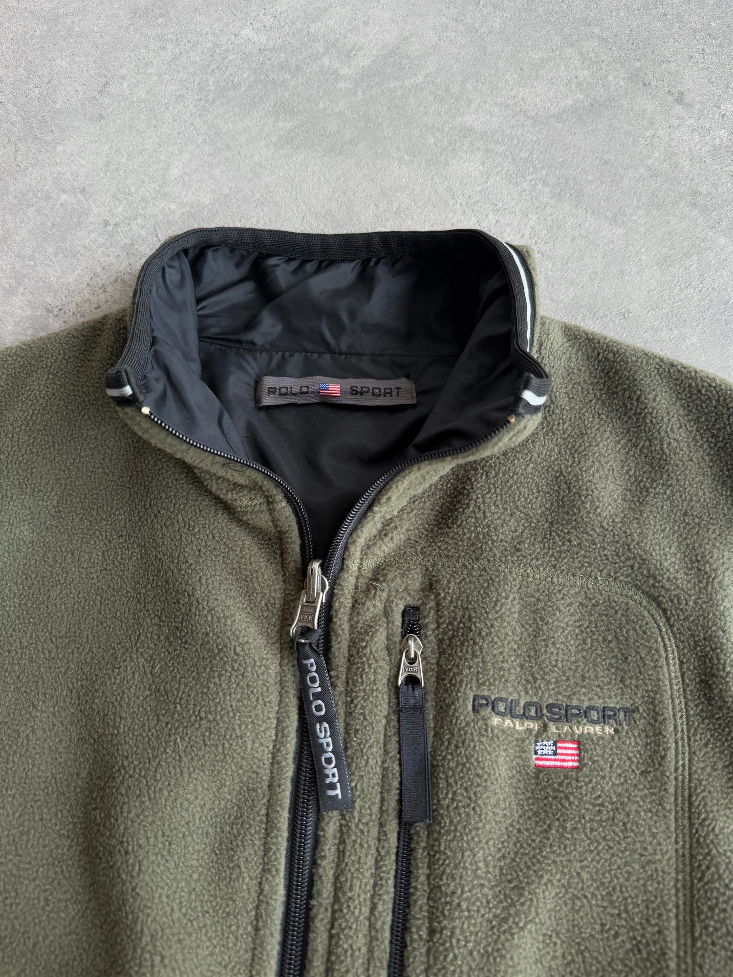 polo sport ralph lauren 1990s reversible technical fleece (m)