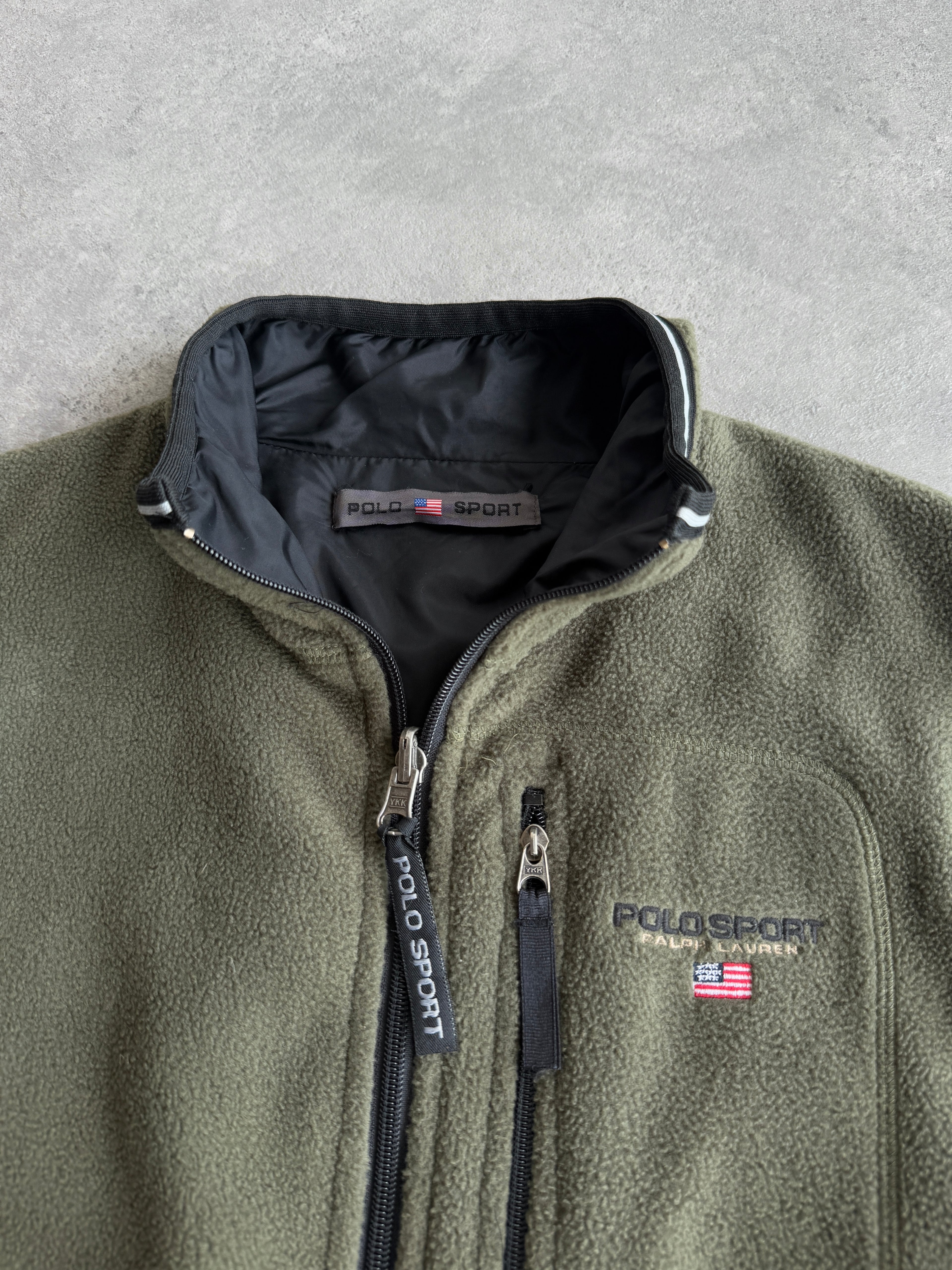 polo sport ralph lauren 1990s reversible technical fleece (m)