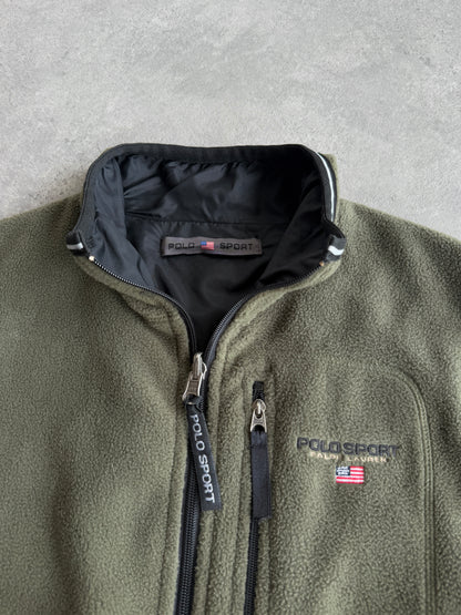 polo sport ralph lauren 1990s reversible technical fleece (m)