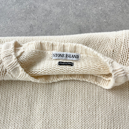 Stone Island RARE A/W 1995 heavyweight knitted jumoer (XL)