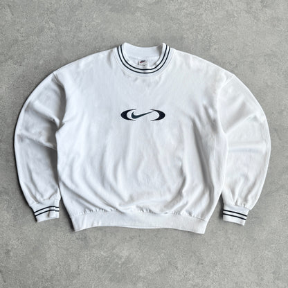 Nike 1990s heavyweight embroidered sweatshirt (L)