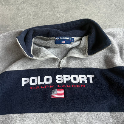 Polo Sport Ralph Lauren 1990s 1/4 zip Polartec fleece jacket (L)