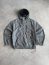 polo sport ralph lauren 1990s technical shell jacket in grey, front view