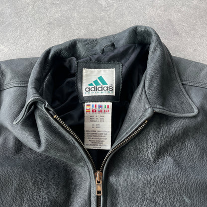 Adidas Equipment RARE 1990s heavyweight leather jacket (L)