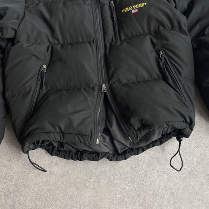 Polo Sport Ralph Lauren RARE 1990s fleece lined down filled puffer jacket (M)