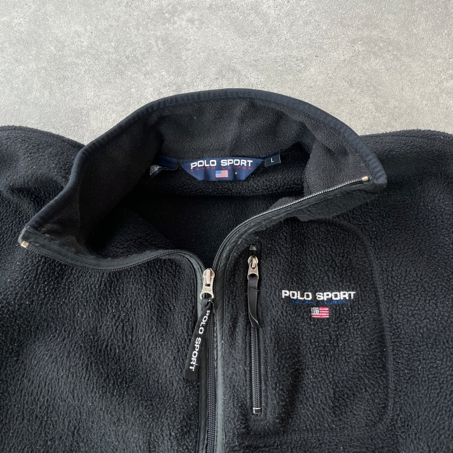 Polo Sport Ralph Lauren 1990s heavyweight polartec fleece jacket (L)