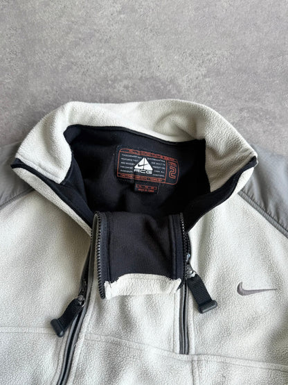 nike acg 1990s technical dual zip polartec fleece (xl)