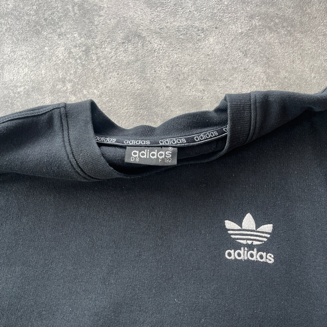 Adidas 1990s heavyweight embroidered sweatshirt (L)