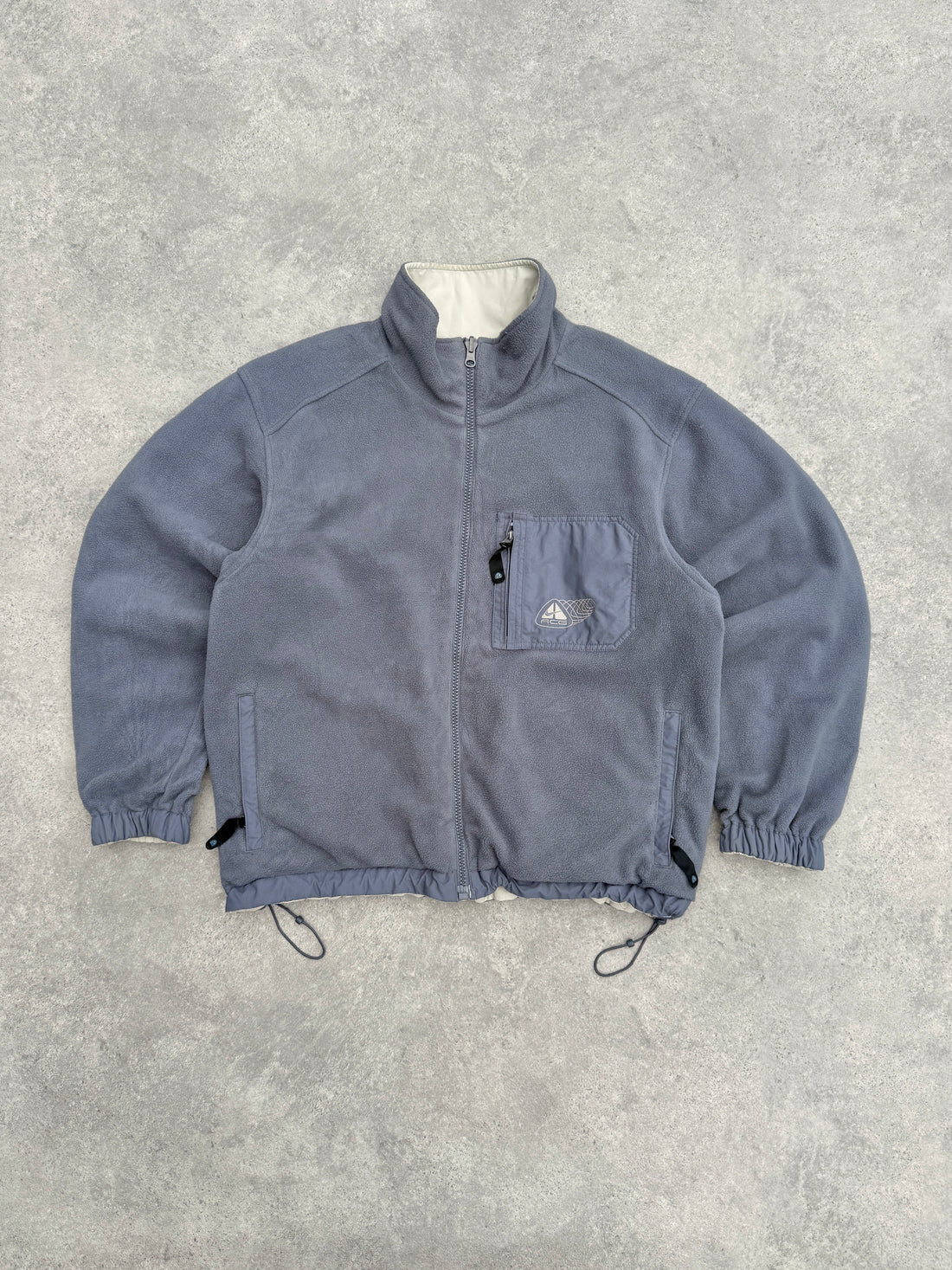 nike acg 2000s reversible heavyweight storm clad fleece jacket (l)