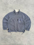 nike acg 2000s reversible storm clad fleece jacket in cream, fleece side front view