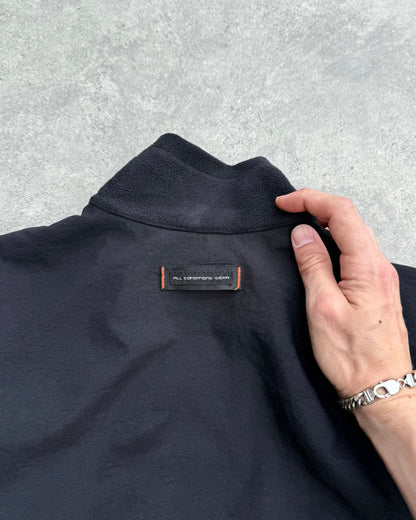 nike acg 1998 polartec fleece jacket, swoosh branding detail