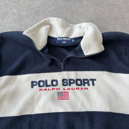 Polo Sport Ralph Lauren 1990s heavyweight 1/4 zip two tone fleece (XL)