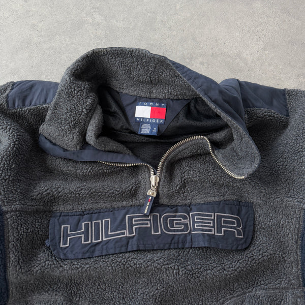 Tommy Hilfiger RARE 1990s 1/4 zip technical sherpa fleece jacket (M)