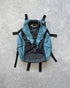oakley software 2000s technical utility backpack in teal, front view