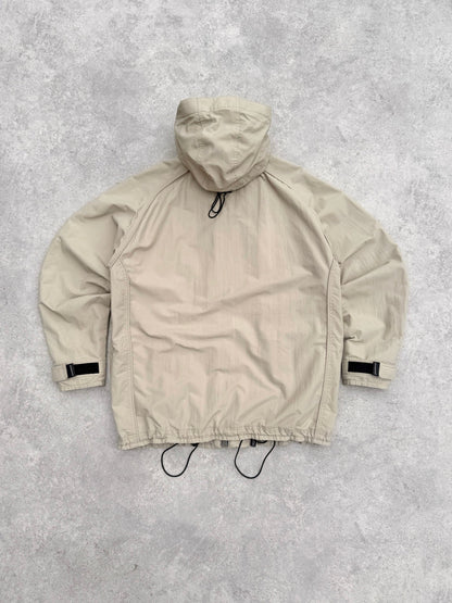 oakley software 2000s heavyweight technical waterproof jacket, hem drawcord detail