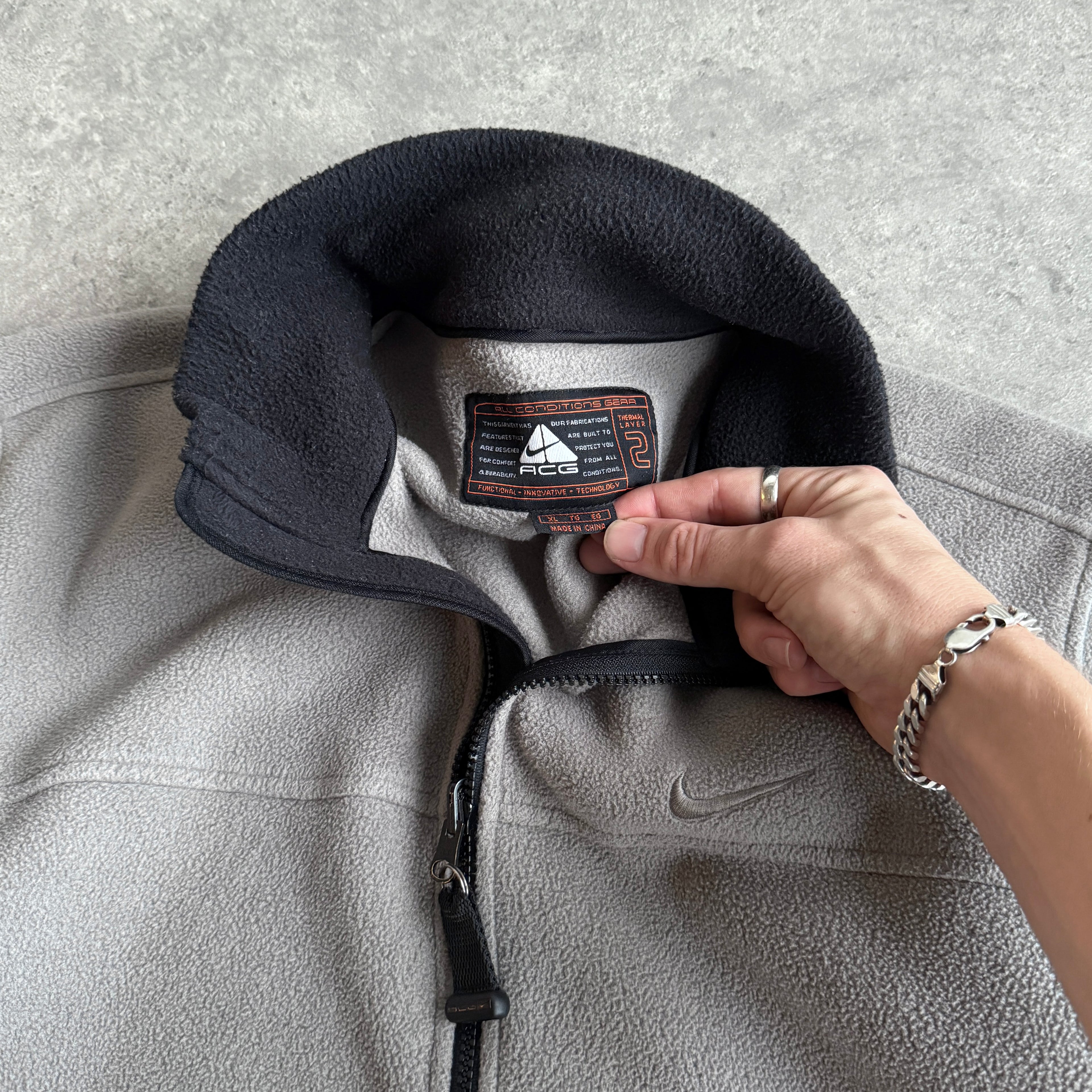 Nike ACG RARE 1990s technical Polartec zip up fleece (XL)