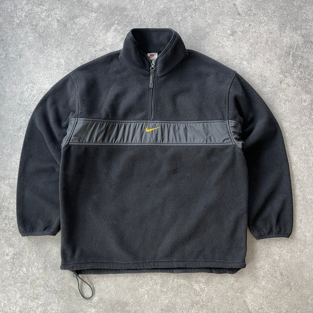 Nike RARE 1990s 1/4 zip technical heavyweight fleece (L)