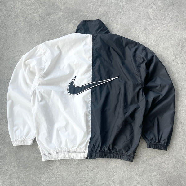 Nike 1990s lightweight embroidered swoosh shell jacket (L)