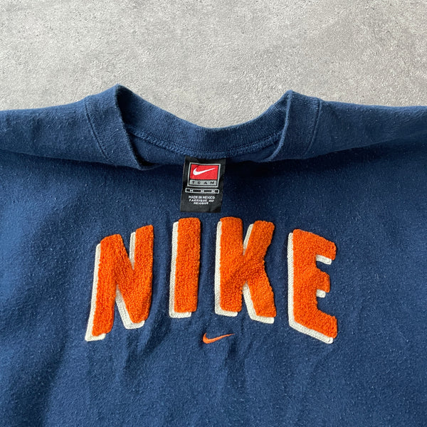 Nike 1990s heavyweight embroidered sweatshirt (M)