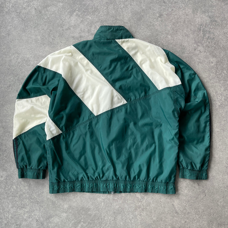 Adidas 1990s lightweight spellout shell jacket (L)