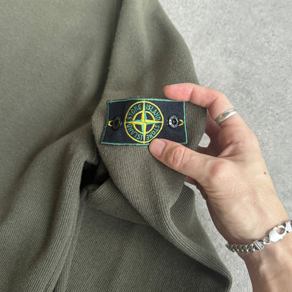 Stone Island RARE A/W 1998 heavyweight mock neck knitted jumper (XL)