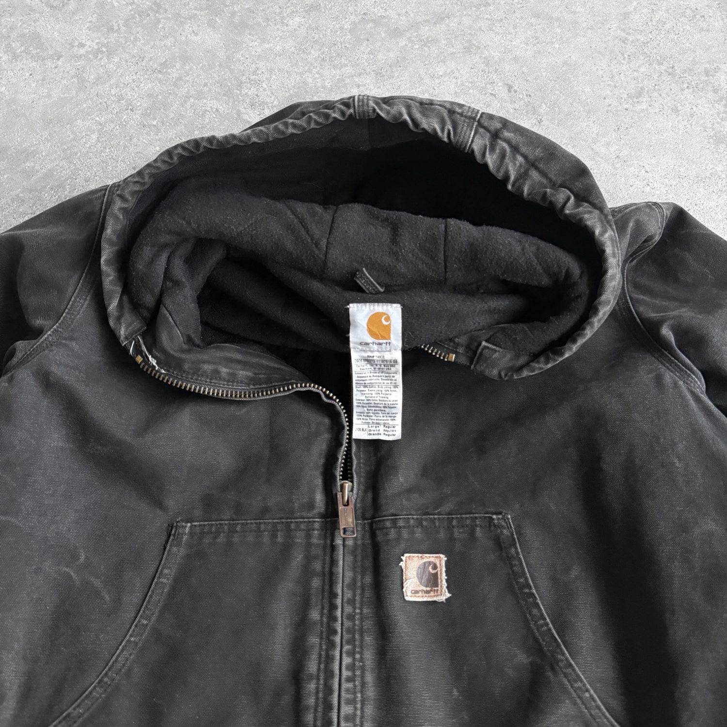 Carhartt 2005 J130 BLK blanket lined active jacket (L)