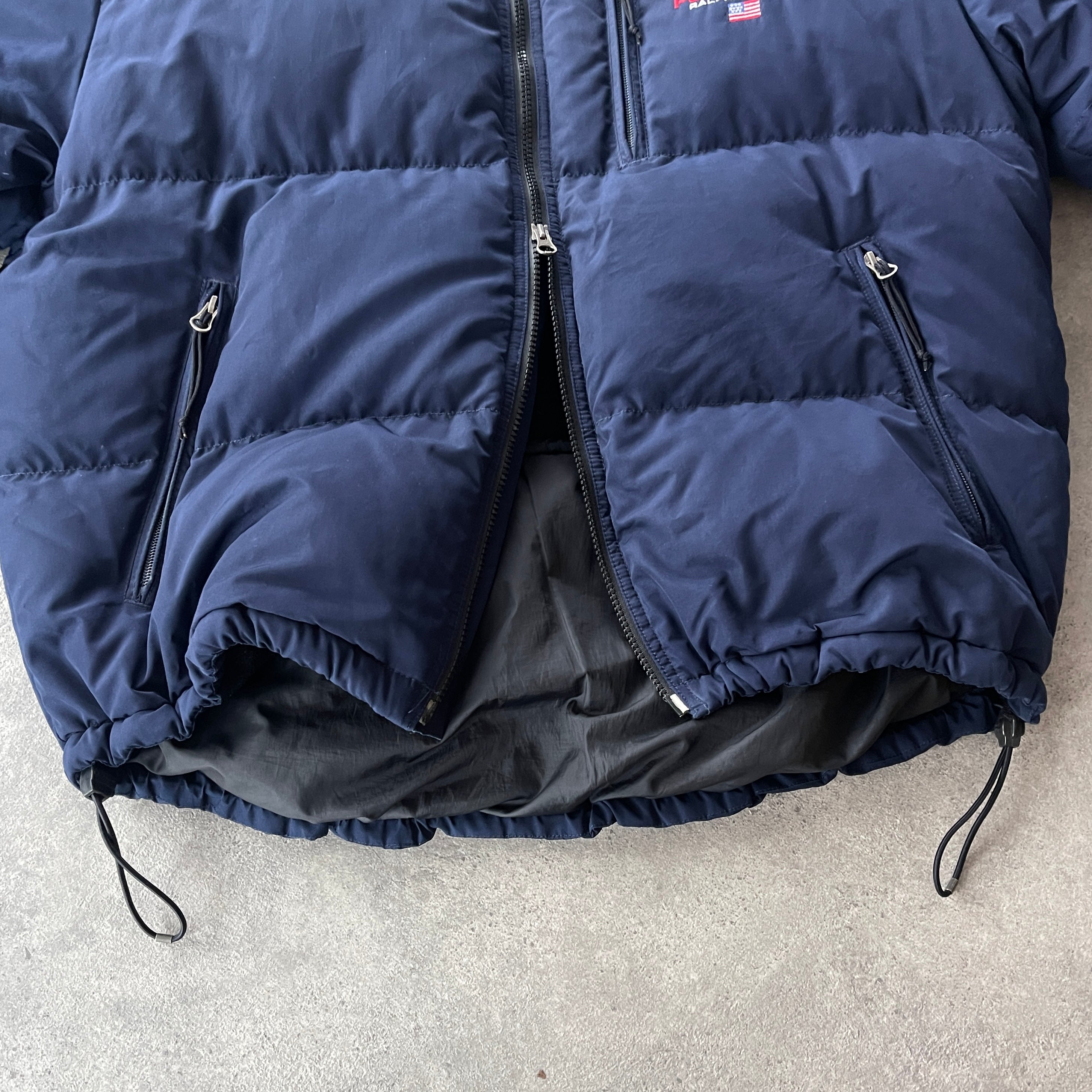 Polo Sport Ralph Lauren RARE 1990s fleece lined down filled puffer jacket (L)