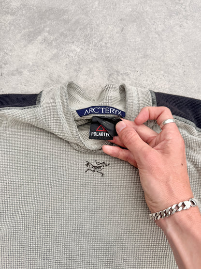 arcteryx 1998 delta lt polartec waffle knit long sleeve top (s)