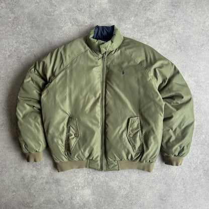 Ralph Lauren 1990s reversible down fill heavyweight puffer jacket (M)