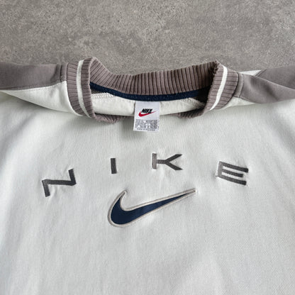 Nike 1990s heavyweight embroidered sweatshirt (XL)