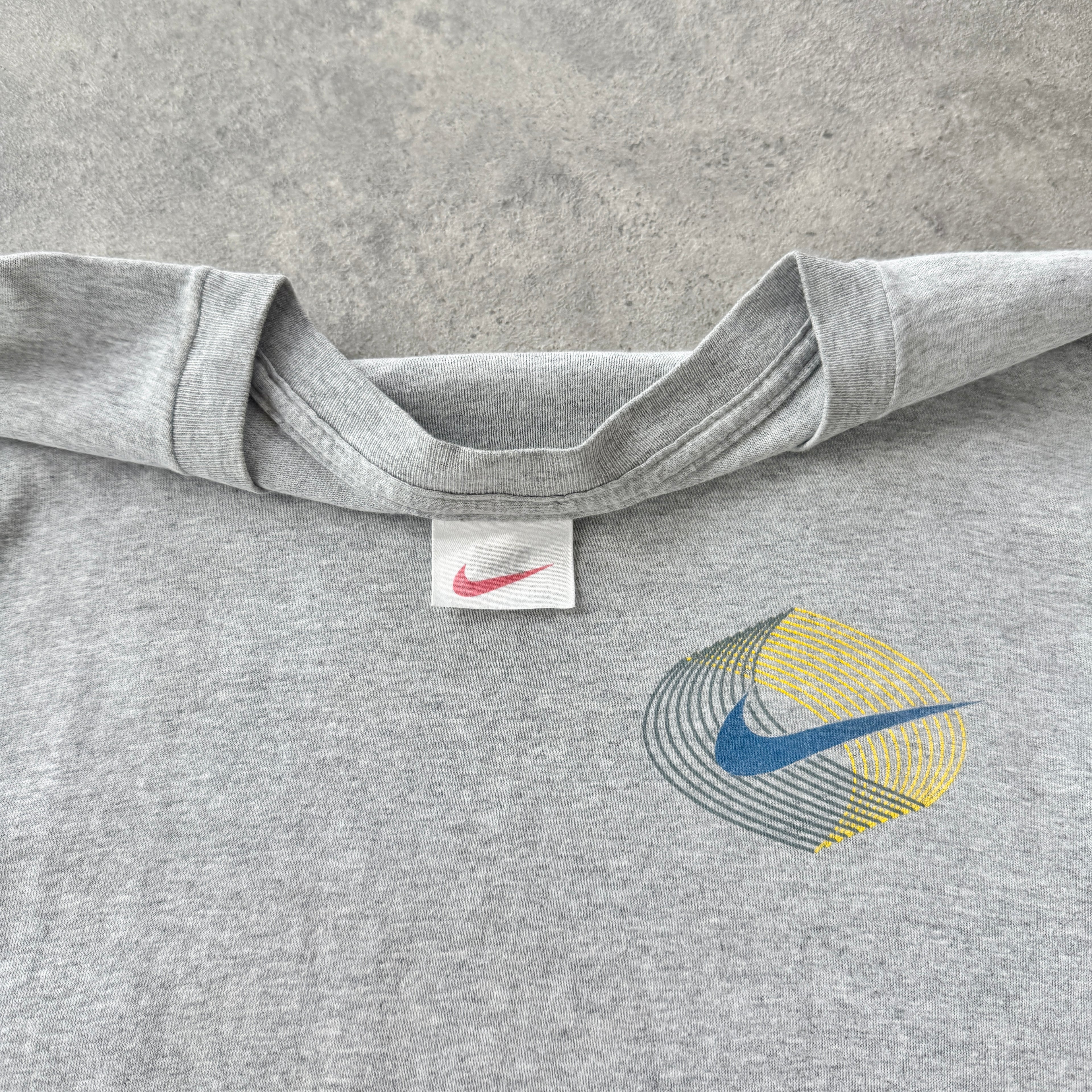 Nike 1990s heavyweight graphic logo t-shirt (M)