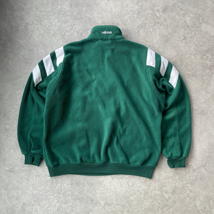 Adidas RARE 1990s 1/4 zip heavyweight colour block fleece jacket (XL)