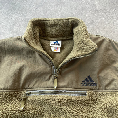 Adidas RARE 1999 deep pile sherpa fleece jacket (L)