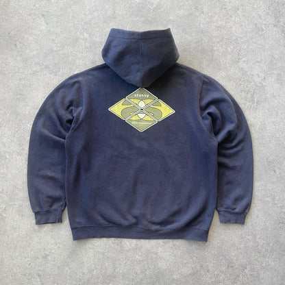 Stussy RARE 1990s heavyweight graphic hoodie (M)