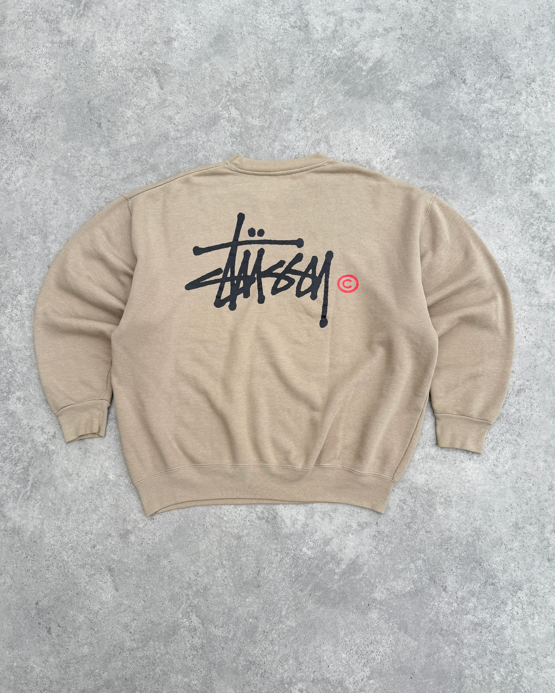 stussy 1990s heavyweight graphic sweatshirt (xl)