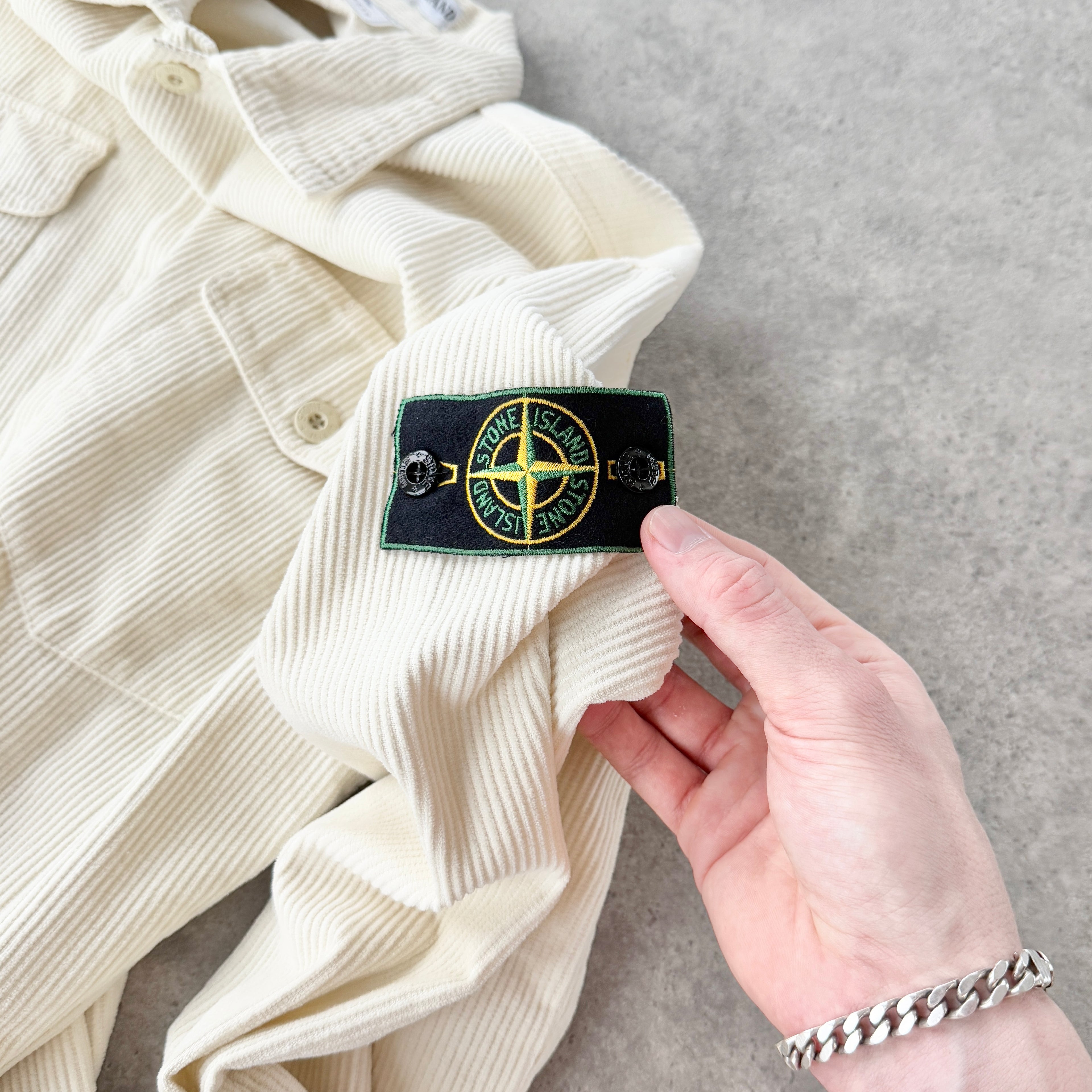 Stone Island RARE A/W 1994 jumbo corduroy overshirt jacket (M)