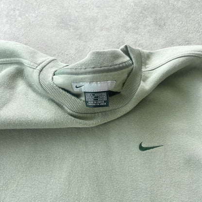 Nike 2000s heavyweight embroidered swoosh sweatshirt (XL)