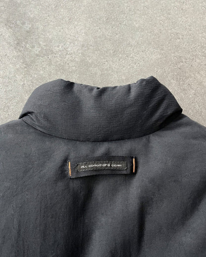 nike acg 1998 technical down fill puffer jacket, swoosh and acg logo detail