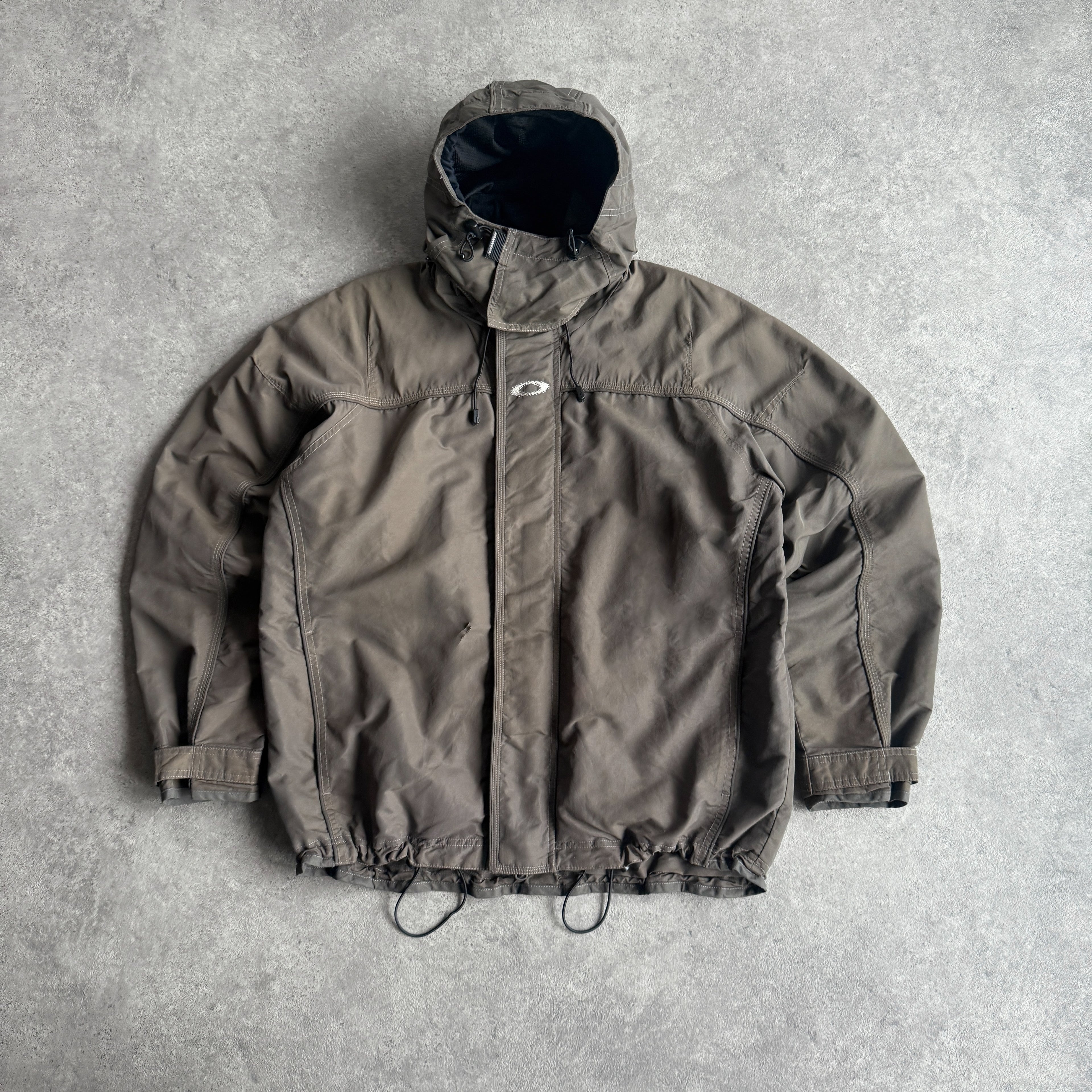 Oakley Software RARE 2000s heavyweight waterproof technical jacket (M)