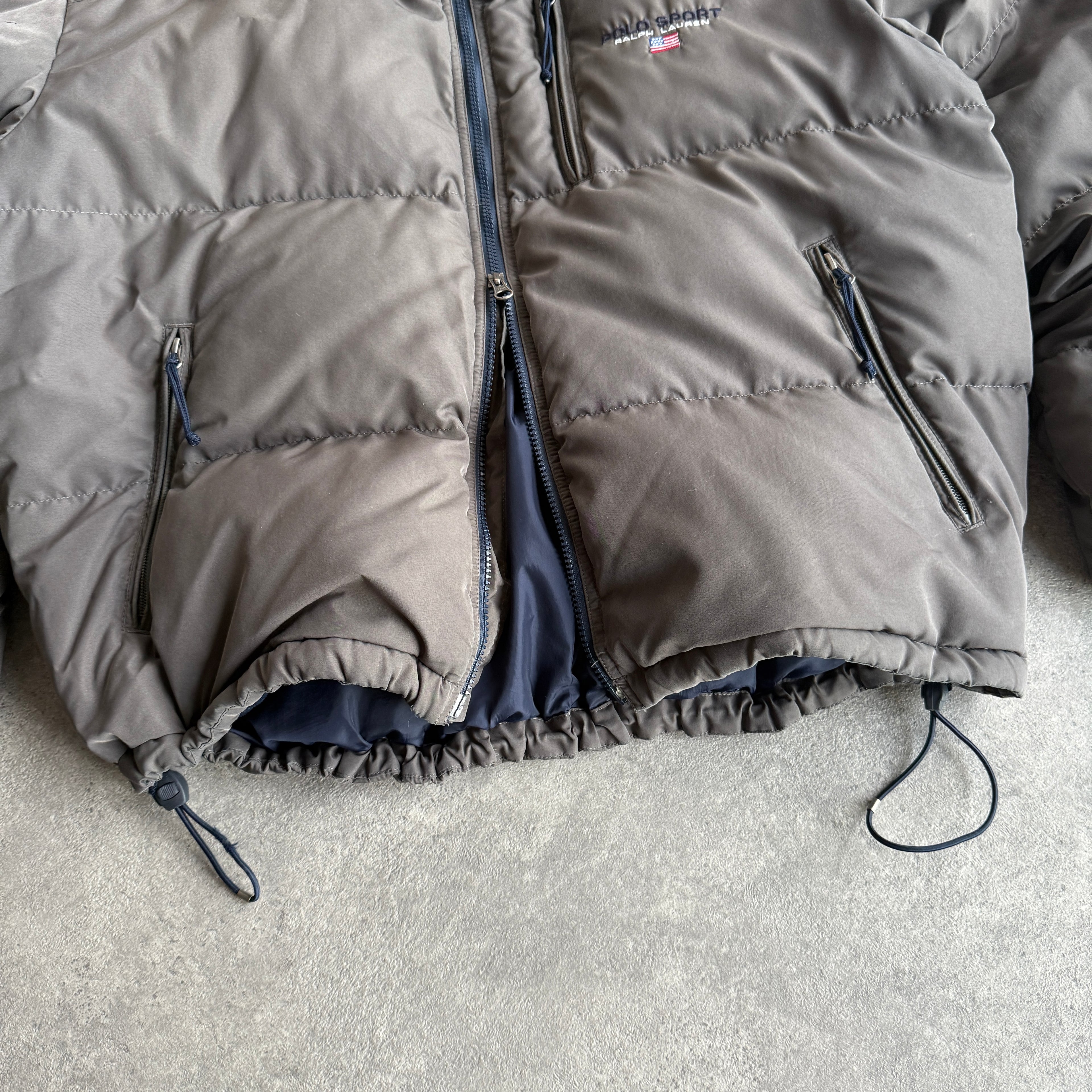 Polo Sport Ralph Lauren RARE 1990s fleece lined puffer jacket (XL)